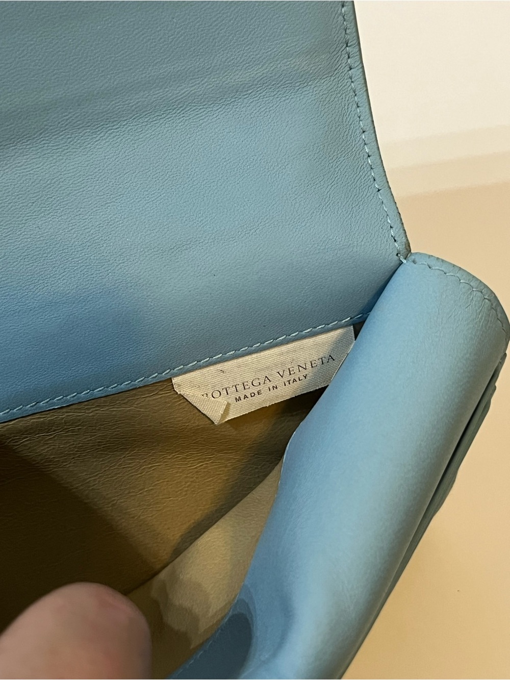 Bottega Veneta Nappa Intrecciato Wallet Powder Blue 🇮🇹 - Picture 10 of 12